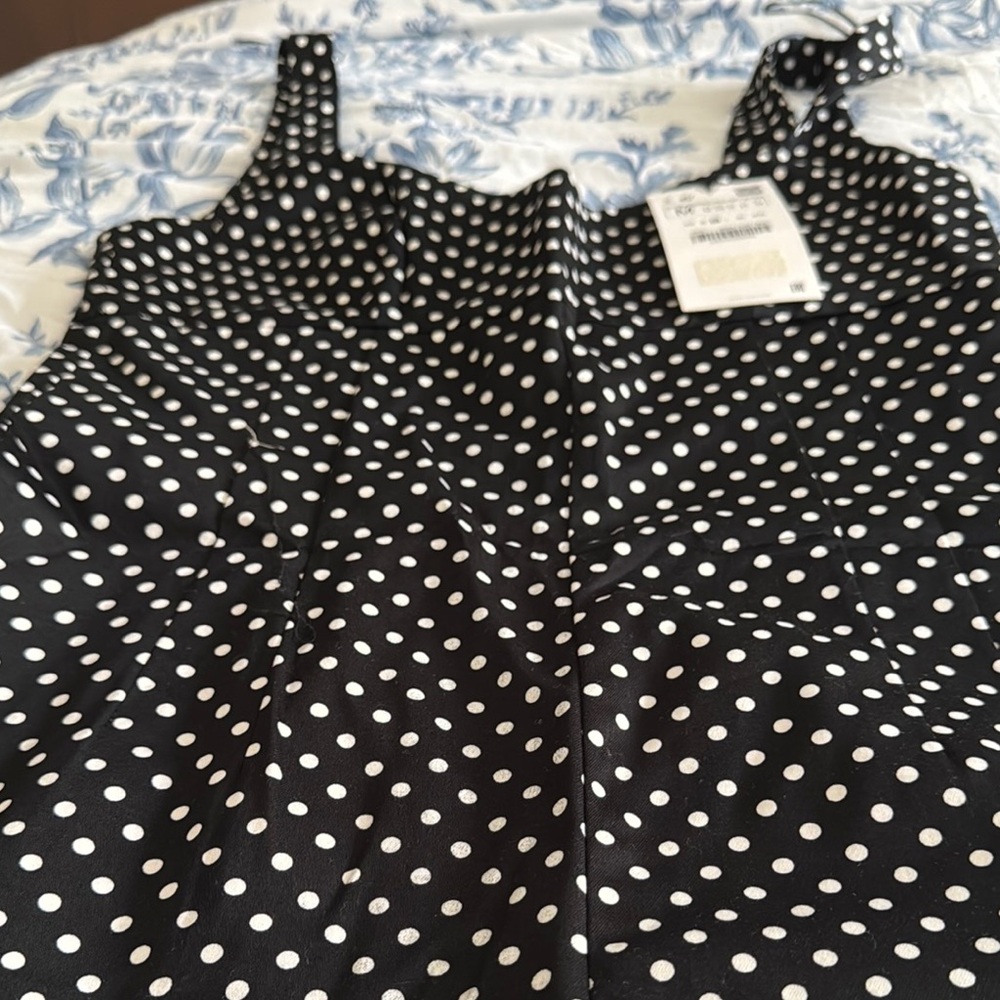 Zara Black Dress with White Dots